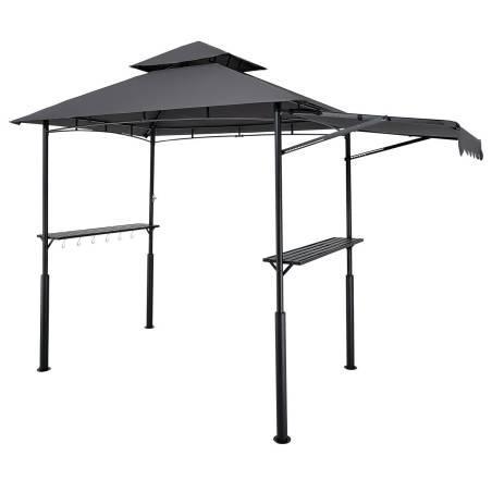 Grilis pavėsinei, 2.43 x 1.5 m, dvigubas stogas0