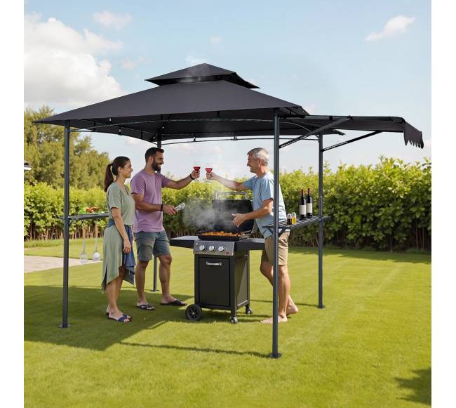 Grilis pavėsinei, 2.43 x 1.5 m, dvigubas stogas7