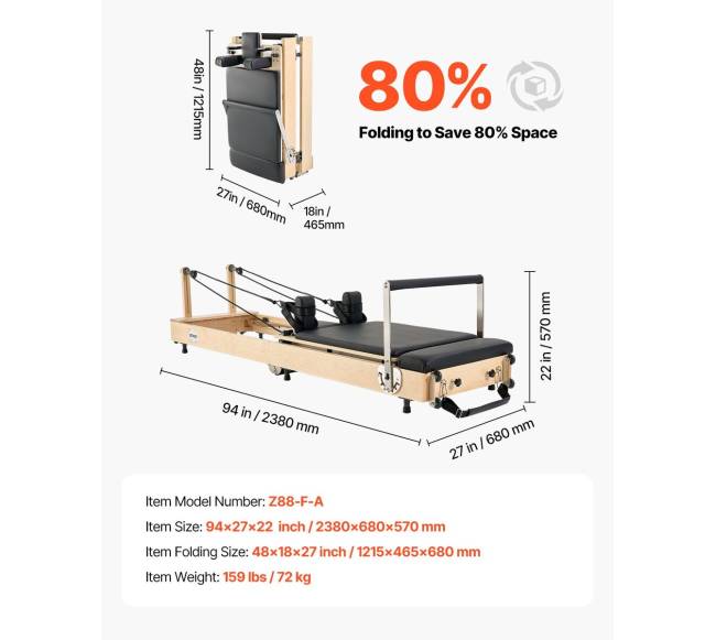 Sulankstomas medinis pilates treniruoklis namams6