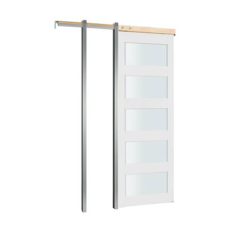 Slankiojamos durys su matiniais stiklais, 765 x 2035 mm0