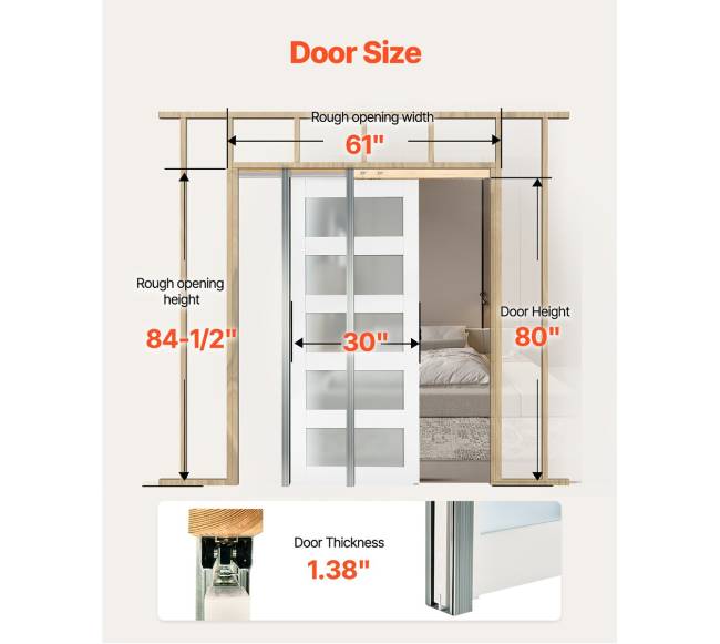 Slankiojamos durys su matiniais stiklais, 765 x 2035 mm1