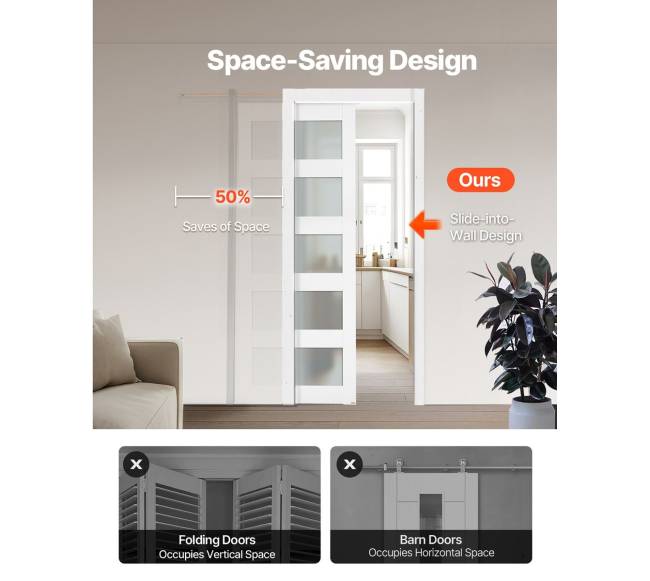 Slankiojamos durys su matiniais stiklais, 765 x 2035 mm2