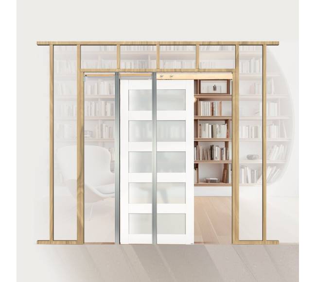 Stumdomos kišeninės durys su matinio stiklo plokštėmis7