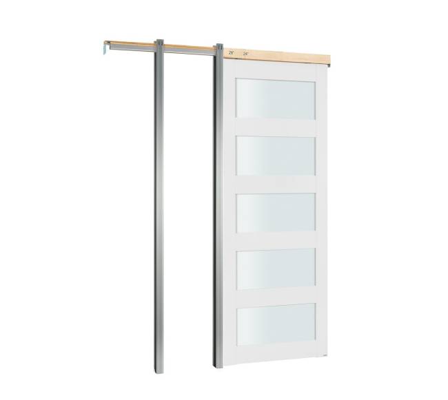 Stumdomos kišeninės durys su matinio stiklo plokštėmis8