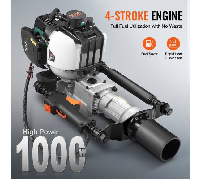 Benzininė T formos kuoliukų kalimo mašina3