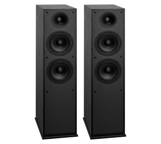 Grindinės garso kolonėlės su dvigubais garsiakalbiais0