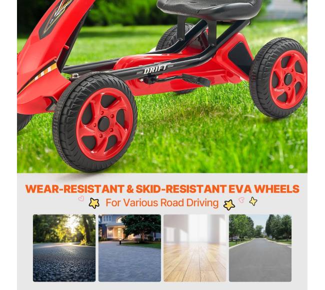 Vaikiškas pedalinis kartingas 3-8 metų vaikams4