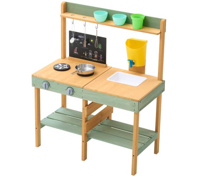 Medinė purvo virtuvėlė vaikams lauke9