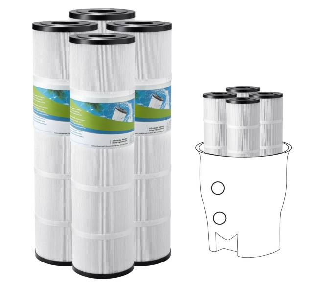 Baseino filtro kasetė, pakeitimas Pentair ir Pleatco0