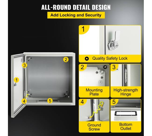 plieninė dėžė, 30 x 30 x 20 cm, IP664