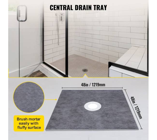 Dušo pakopa su flanšu ir grotelėmis1