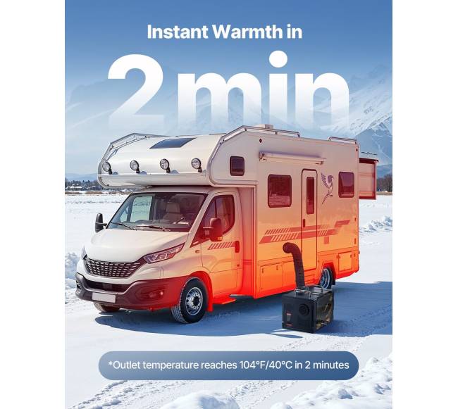 Nešiojamas dyzelinis šildytuvas 8 kW su Bluetooth2