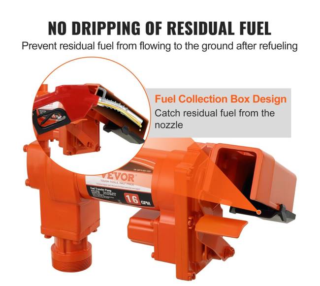 Kuro perkėlimo pompa, 12V DC, 60.5 LPM3