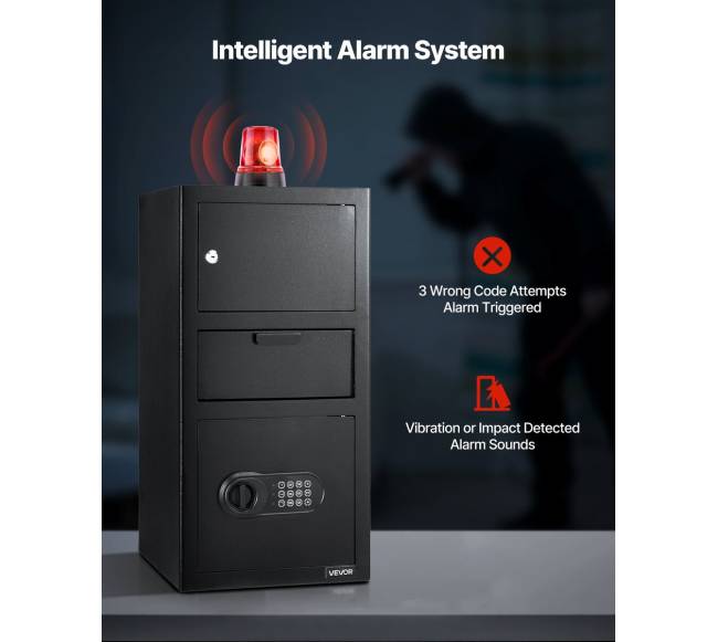 3,6 kubinių pėdų seifas su skaitmenine klaviatūra5