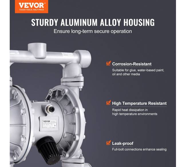 Oro varoma dviejų diafragmų pompa 44 lmin1