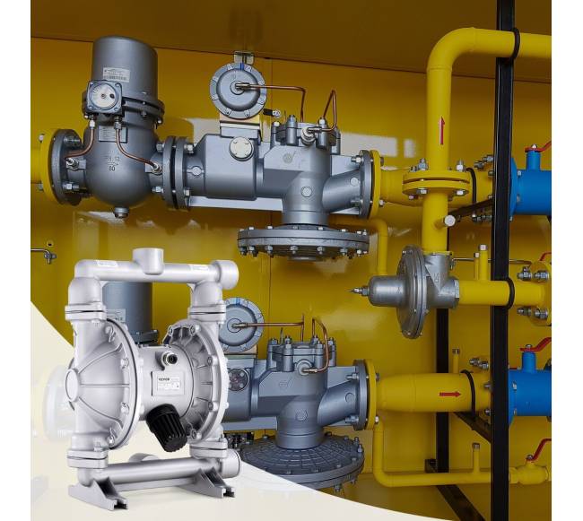 Oro varoma dviejų diafragmų pompa 44 lmin7