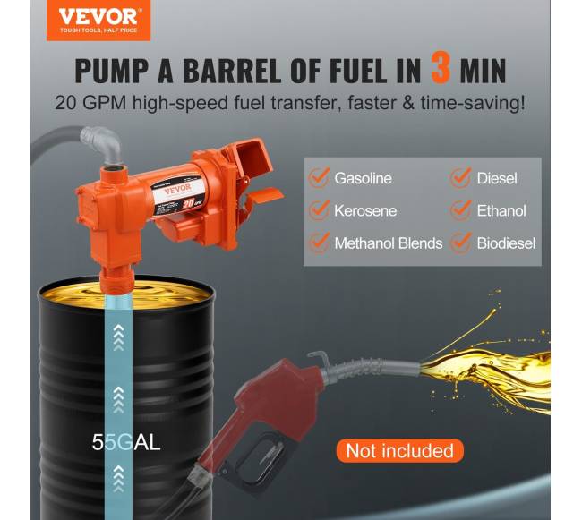 Benzino siurblys su 12 V DC elektros1