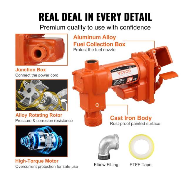 Benzino siurblys su 12 V DC elektros4