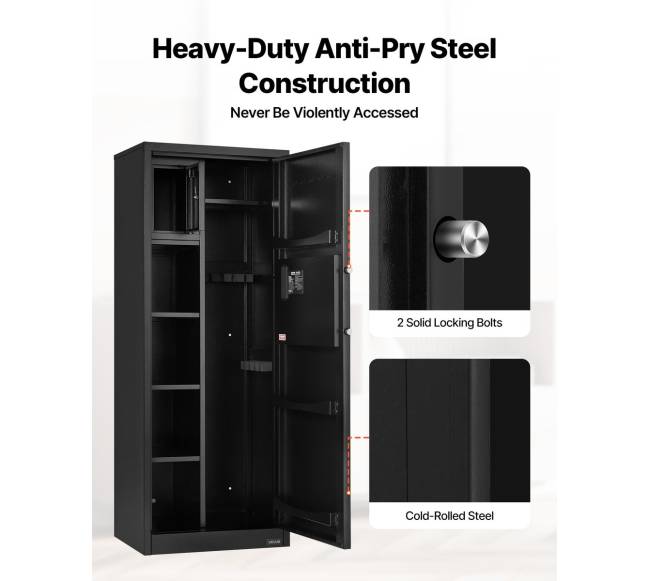 4 vietų ginklų seifas šautuvams ir pistoletams4