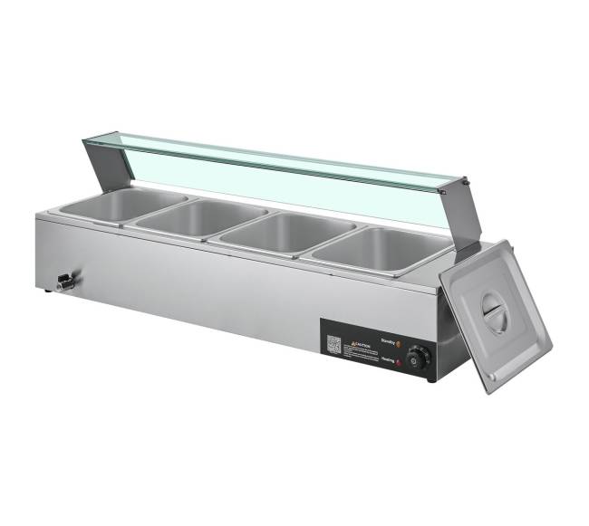 Elektrinis maisto šildytuvas su 4 indais0
