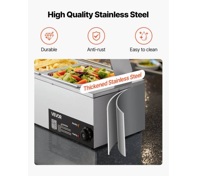 Elektrinis maisto šildytuvas su 4 indais4