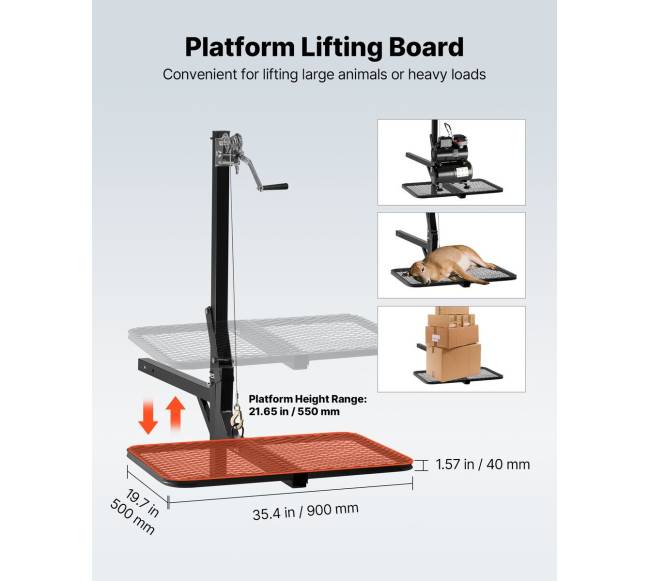 Pakabinamas elnių keliamasis įrenginys su platforma3