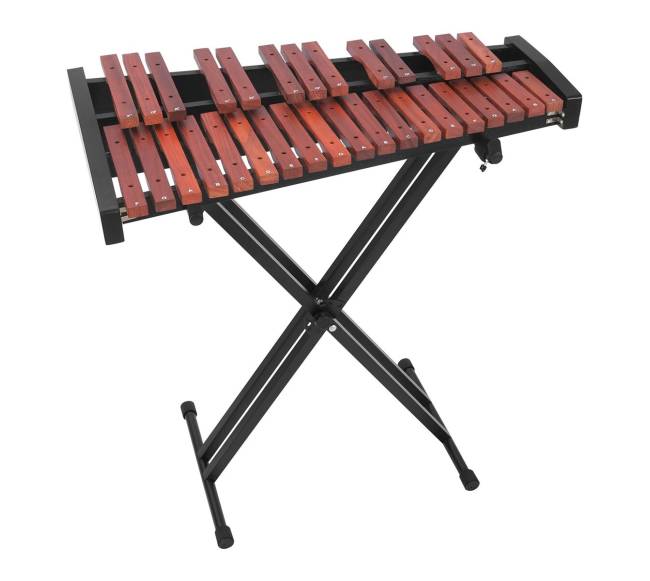 Medinis ksilofonas su pastatoma laikikliu0