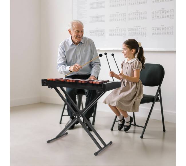 Medinis ksilofonas su pastatoma laikikliu7