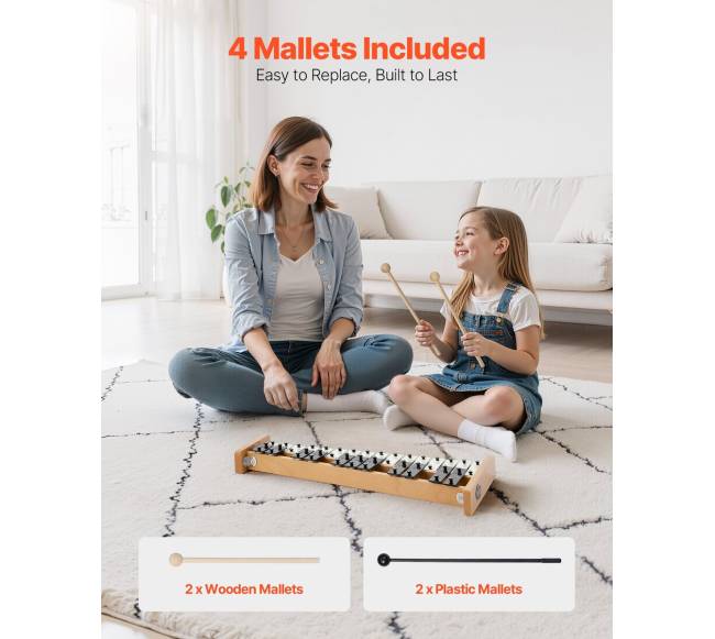 Glockenspiel ksilofonas su 27 natomis4