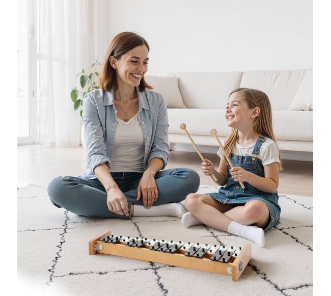 Glockenspiel ksilofonas su 27 natomis7