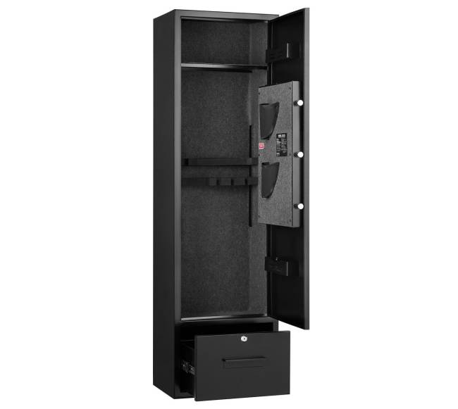 4 vietų seifas ginklams, spintelė šautuvams ir pistoletams9