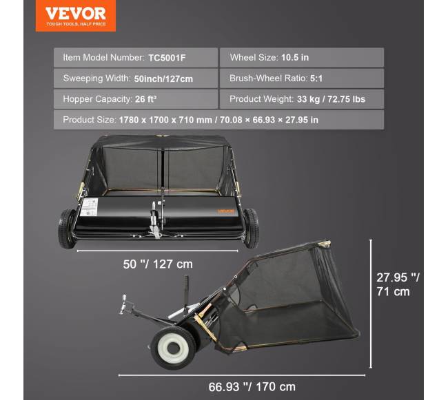 Vilktis už vejos šluotuvas 127 cm6