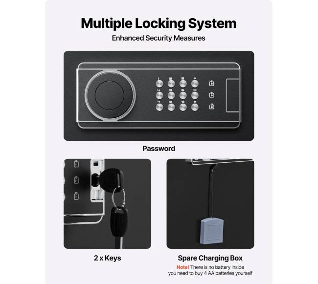 Šautuvų ir pistoletų seifas, 6-8 vietos2