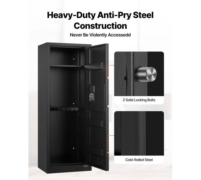 Šautuvų ir pistoletų seifas, 6-8 vietos4