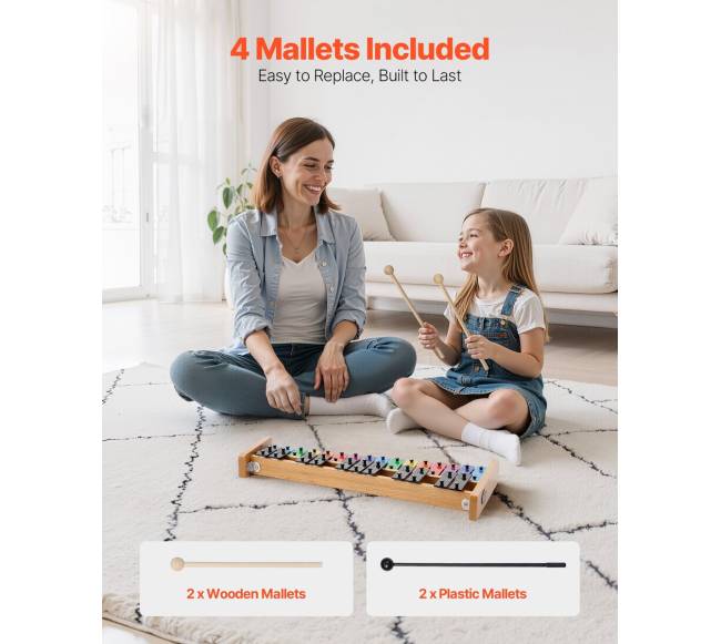 Glockenspiel ksilofonas, 27 natų4