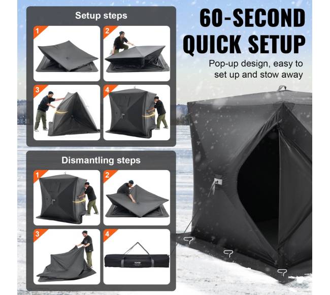 Nešiojamas žvejybinis tentas, 1-2 asmenims3