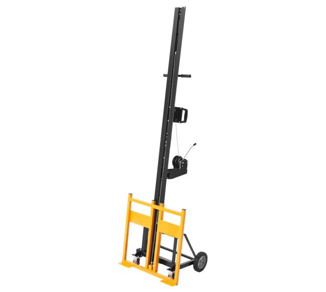 Gipso plokščių keltuvas su ratukais, geltonas0