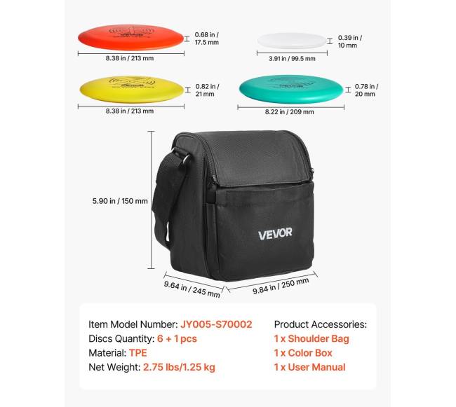 Disko golfo rinkinys pradedantiesiems, 6 vnt.6