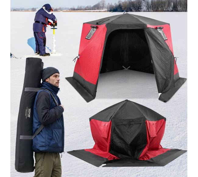 Nešiojama palapinė ledo žūklei 4-6 žmonėms7