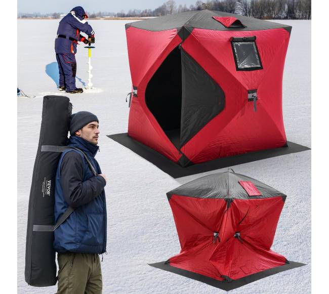 Nešiojama ledo žvejybinė palapinė, 1-2 asmenys7
