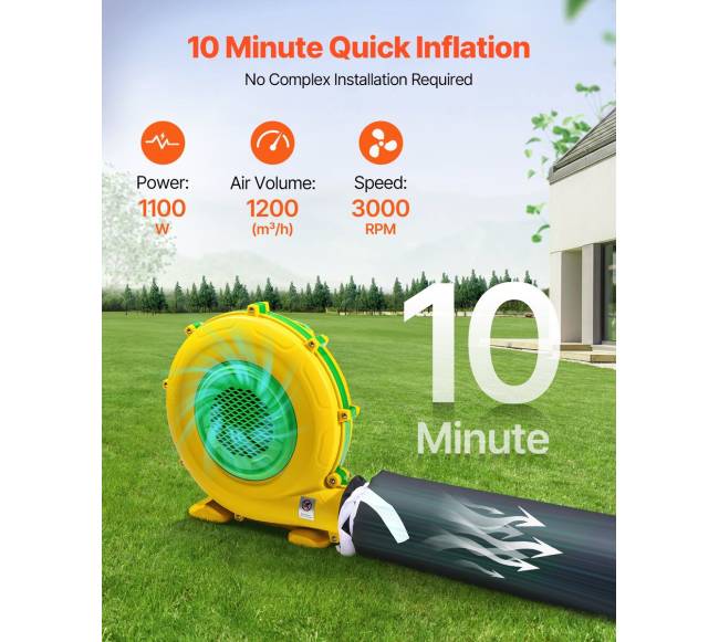 Pripučiama naktinė palapinė 9 x 6 x 4 m2