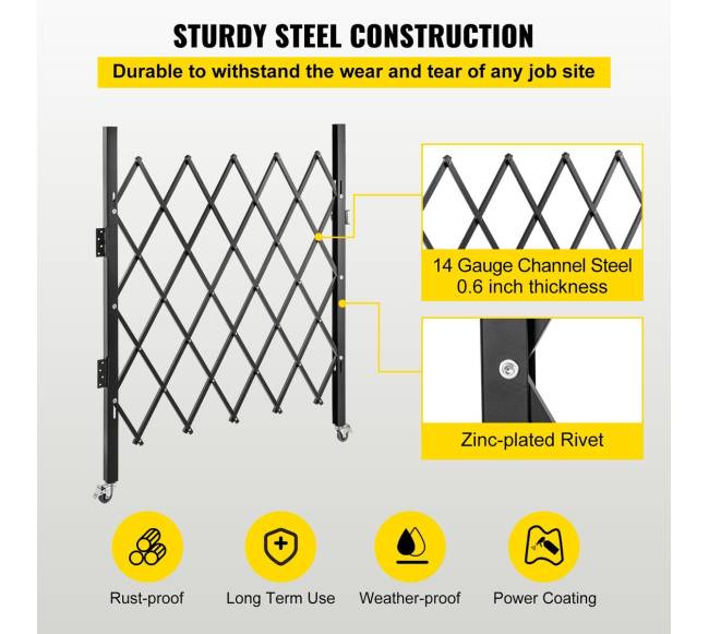 Viena sulankstoma saugumo vartai 94 x 122 cm3