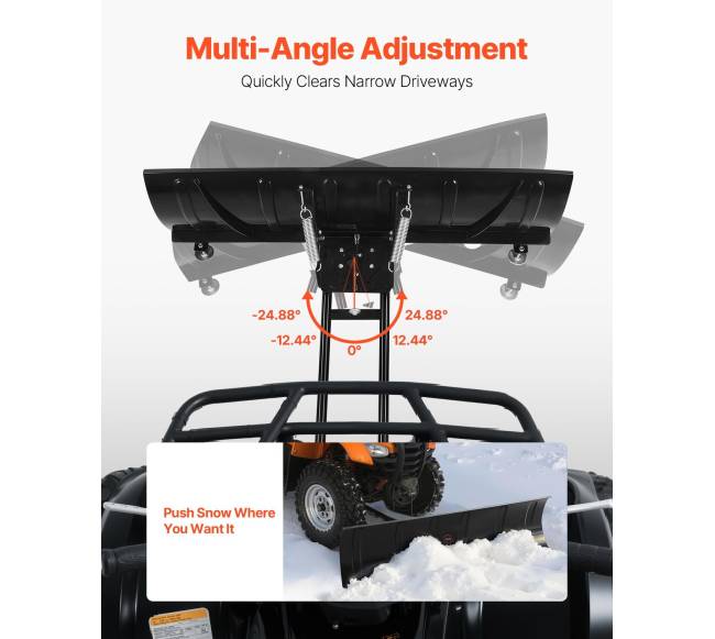 1524 mm universalus sniego valymo priedas ATV2