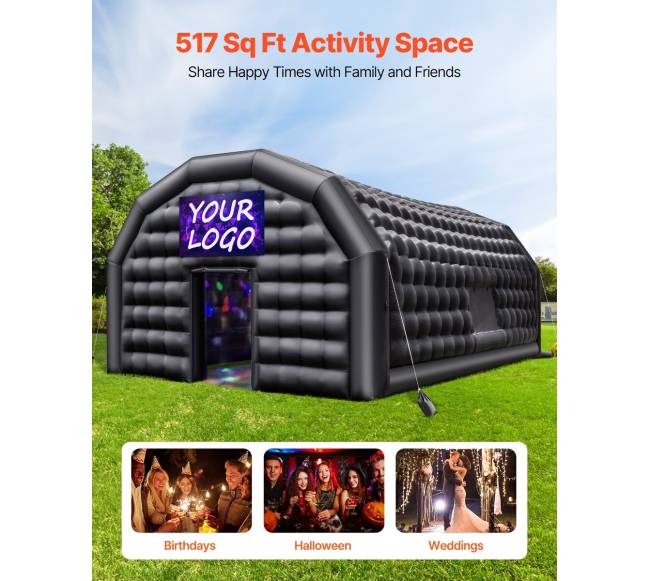 Pripučiama renginių palapinė su oro ventiliatoriumi1