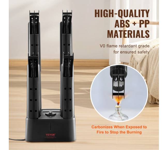 Nuimamas batų džiovintuvas su 4 vamzdeliais3