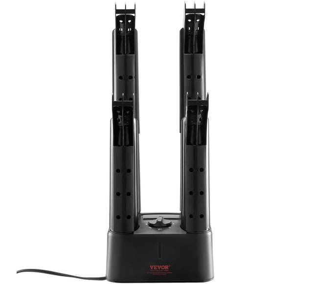 Nuimamas batų džiovintuvas su 4 vamzdeliais8