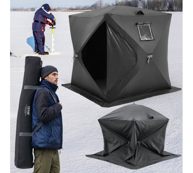 Nešiojama palapinė žvejybai ant ledo, 3–4 asmenims7