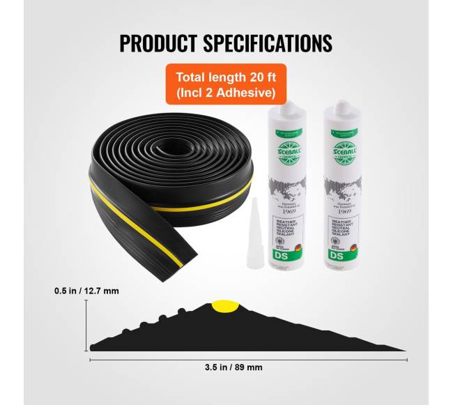 Garažo vartų sandarinimo komplektas, 6,1 M, PVC5