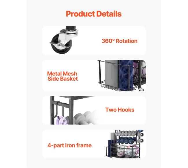 Treniruoklių kilimėlių laikiklis su kabliais3