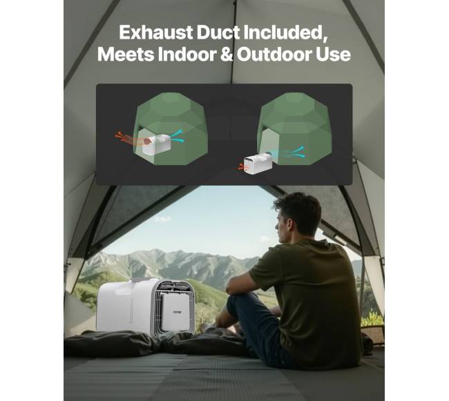 Nešiojamas oro kondicionierius, 4250 BTU5